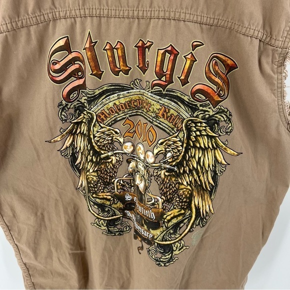 Sturgis 2010 Motorcycle Rally 70th Anniversary Shirt - Picture 4 of 8